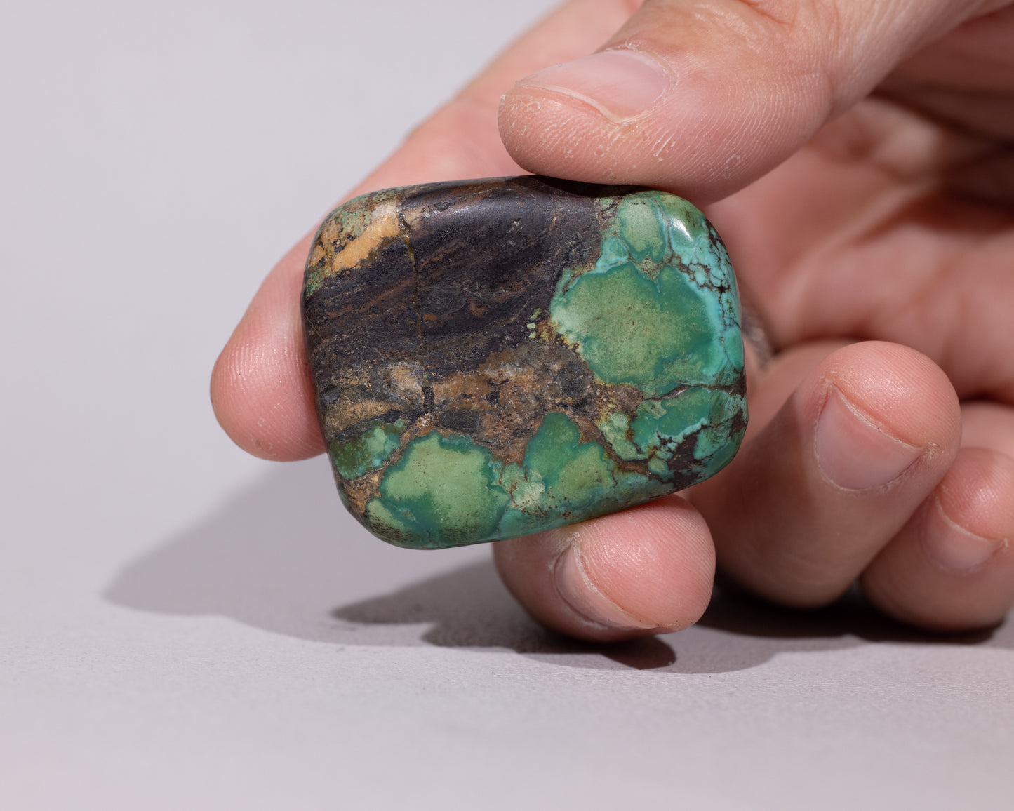 Natural Tibetan Turquoise Stone - Emerald - #412