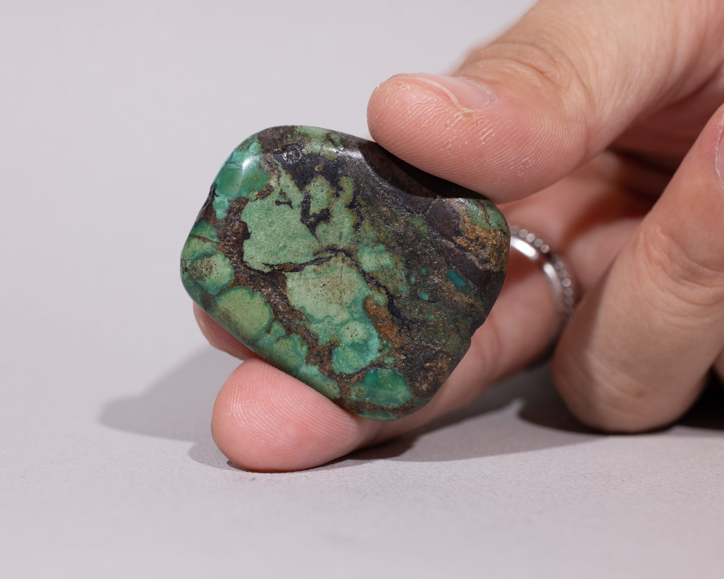 Natural Tibetan Turquoise Stone - Emerald - #412