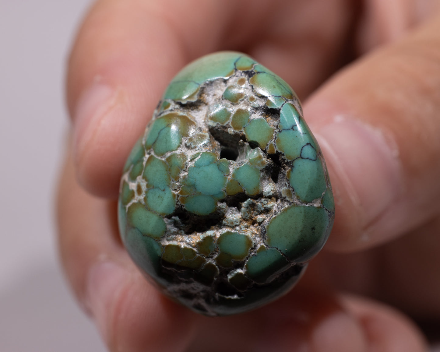 Original Tibetan Turquoise Specimen - Eggstone - #443