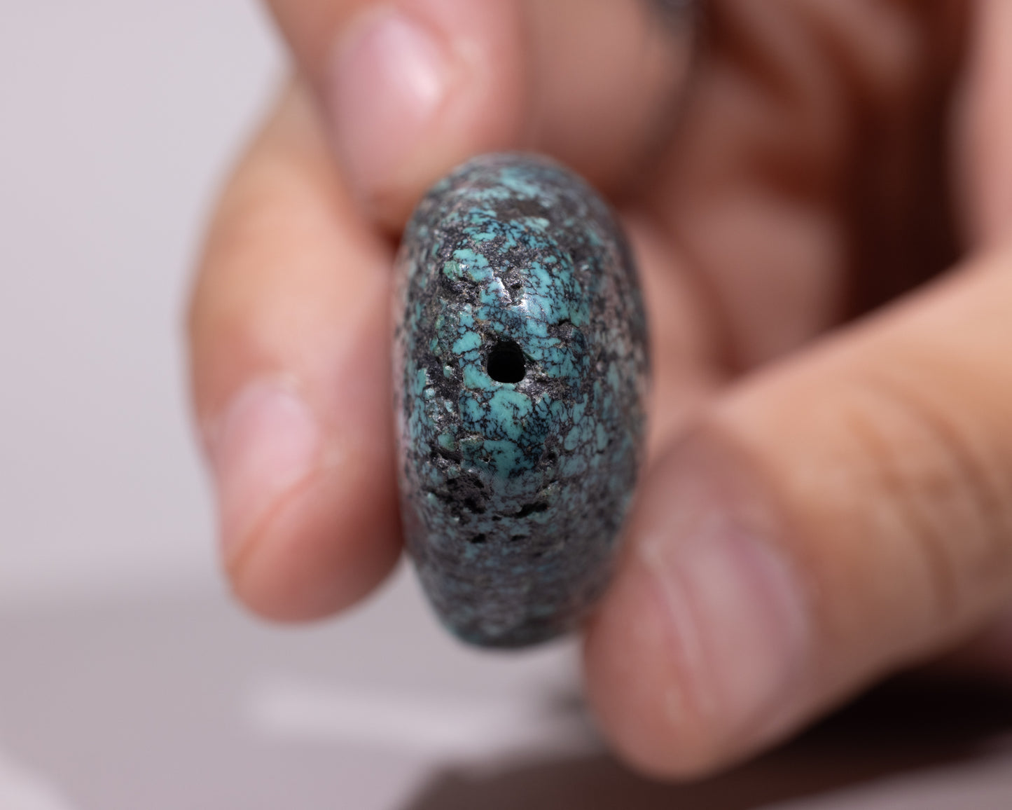 Unique Tibetan Turquoise Bead - Kunga - #472