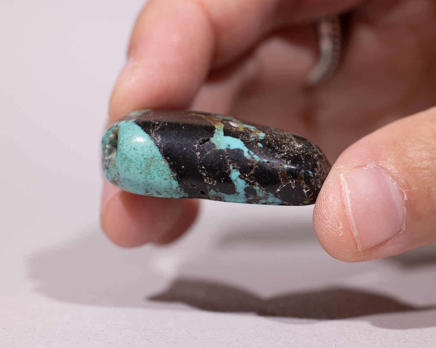 Unique Tibetan Turquoise Gem - Drokpa - #487